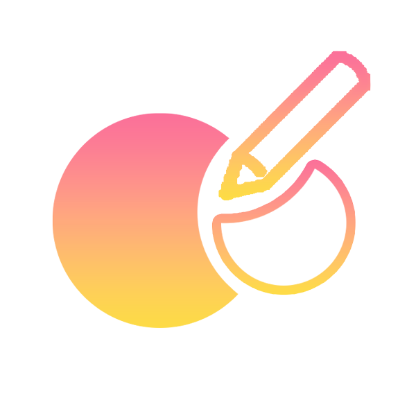 Creative pencil and shapes to denote Trinamic Digital Solutions Branding services